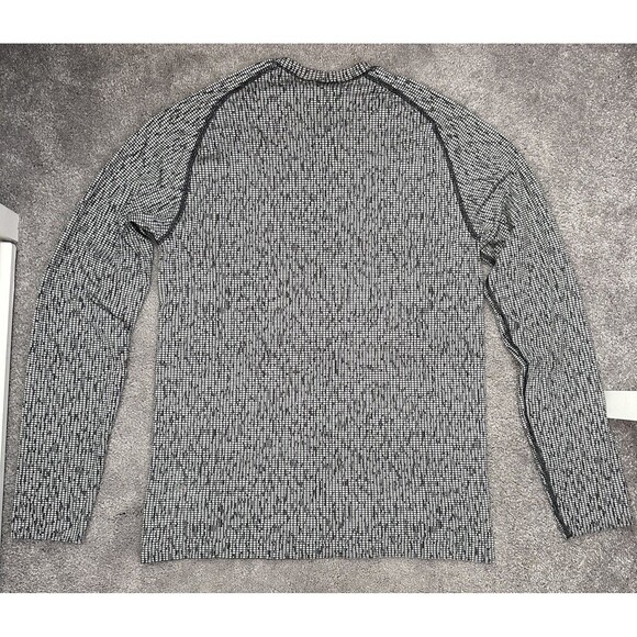 Lululemon Metal Vent Tech S Long Sleeve Grey Black Space Code Gym Training Run - Picture 6 of 9